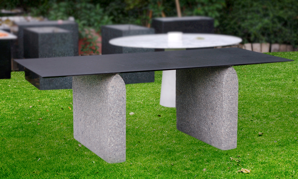 Cool Table โต๊ะทรงสี่เหลี่ยมผืนผ้า ผลิตจากหินอ่อน และหินแกรนิตแท้ 100%